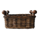 Ancien panier en osier atypique