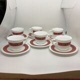 Small coffee cups with saucers