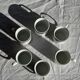 Set of 6 small espresso cups Germer Porcelain, made in Brazil.