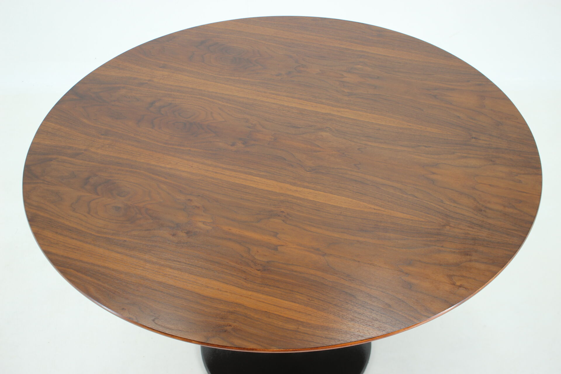 1960s Walnut Round Dining Table,Czechoslovakia