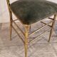 Set of 2 opera chairs in faux bamboo, France, 1940s