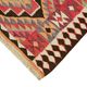 Turkish Handwoven Vintage Herki Kilim 90 cm x 347 cm