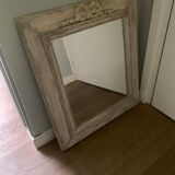 Old mirror wood contour, knot pattern
