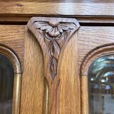 Library - Restored Art Nouveau oak display case