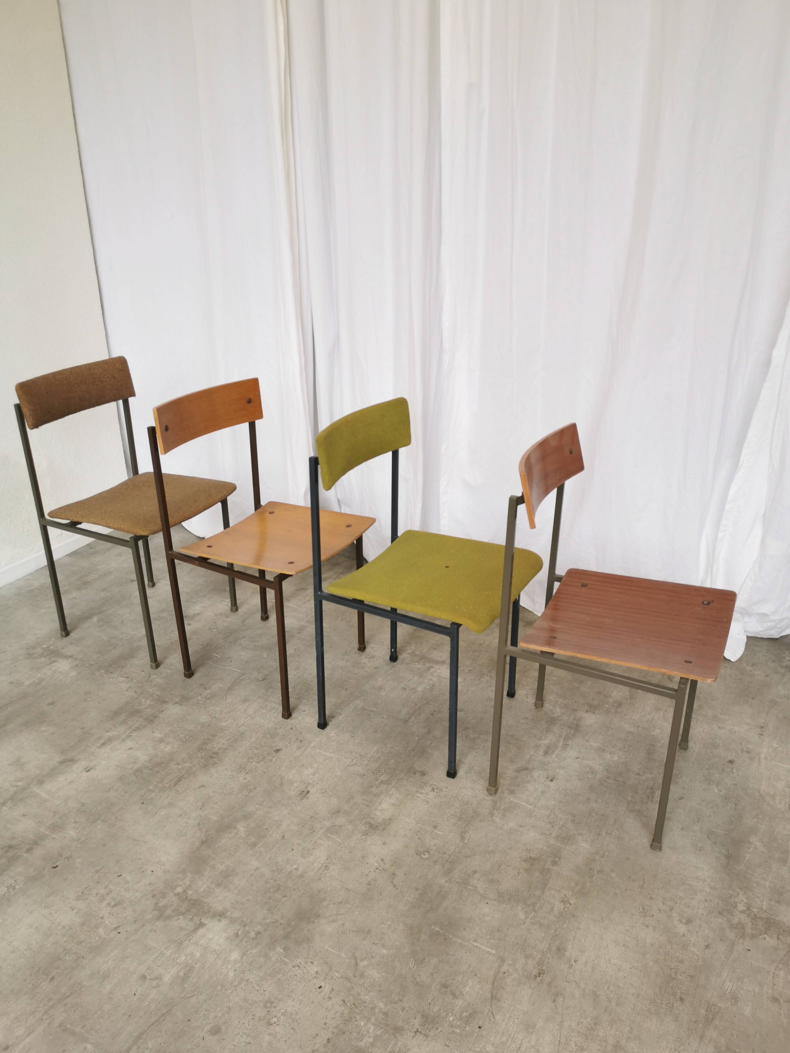 Chaises de salle à manger industrielles vintage - Stol Kamnik années 1970 - Lot de 4 - Mix & Mat