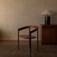 Vintage leather dining chair Arrben Italy, 1980s