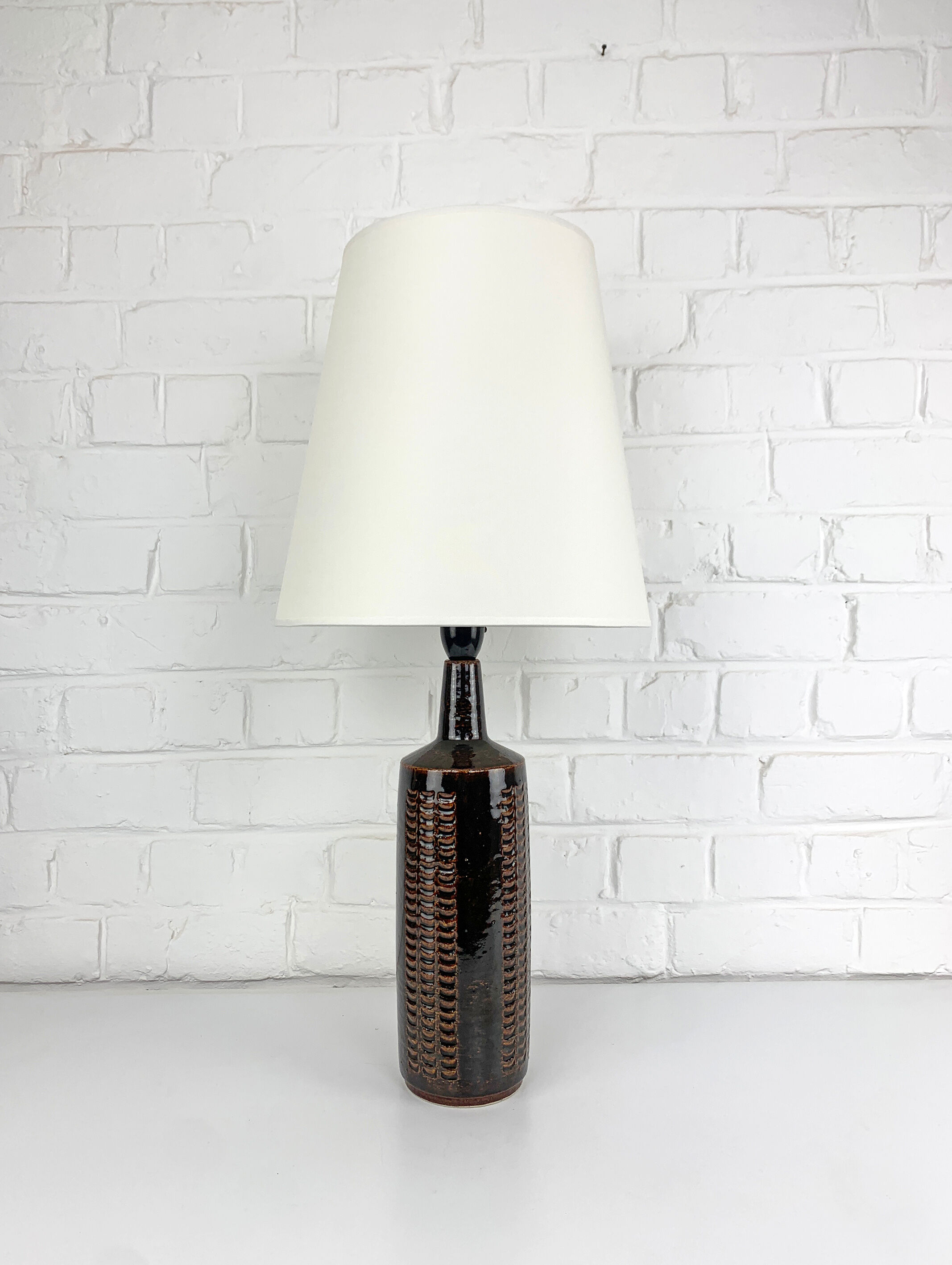 Ceramic table lamp, Per Linnemann-Schmidt for Palshus, Denmark, 1960