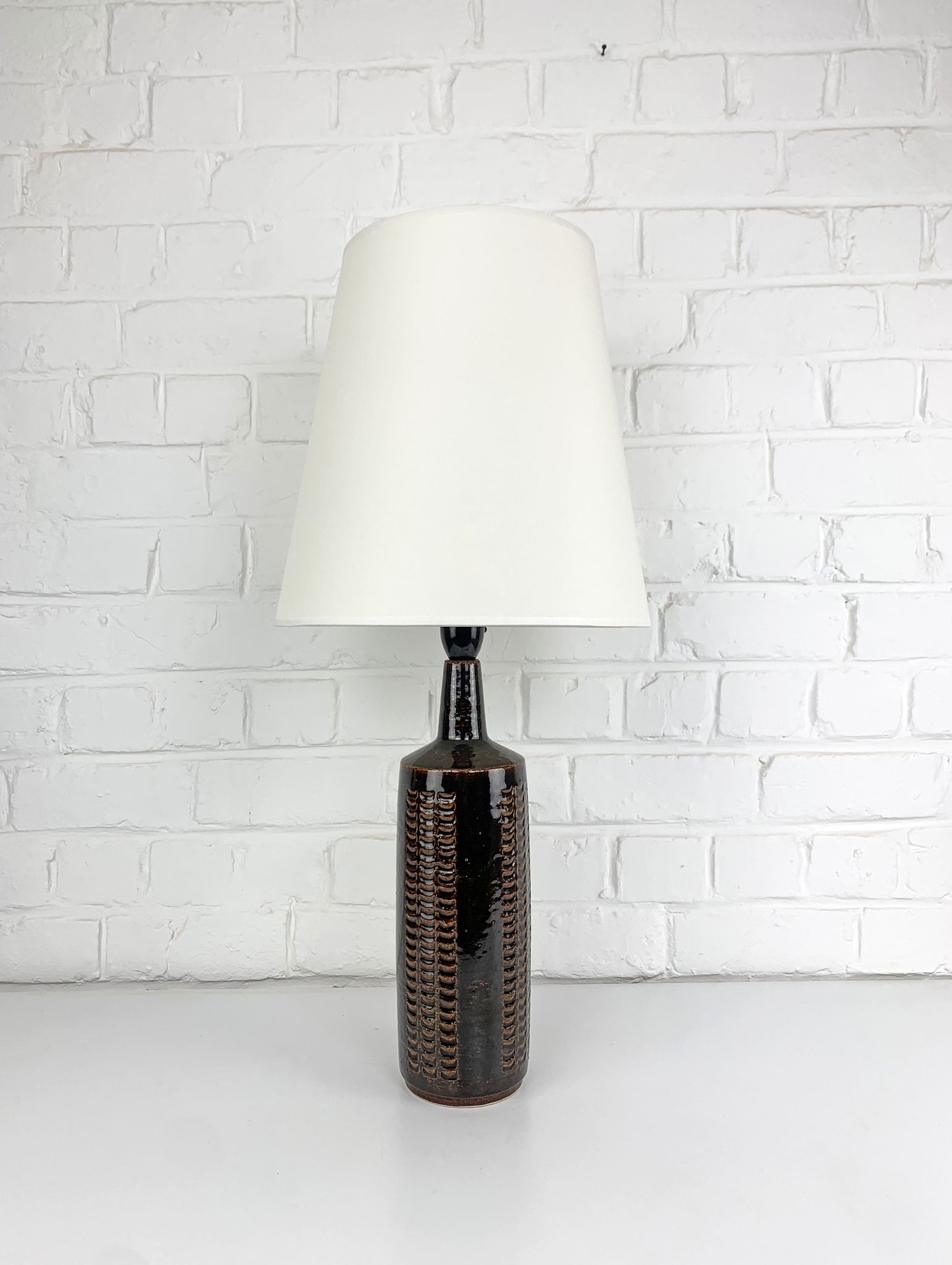 Ceramic table lamp, Per Linnemann-Schmidt for Palshus, Denmark, 1960