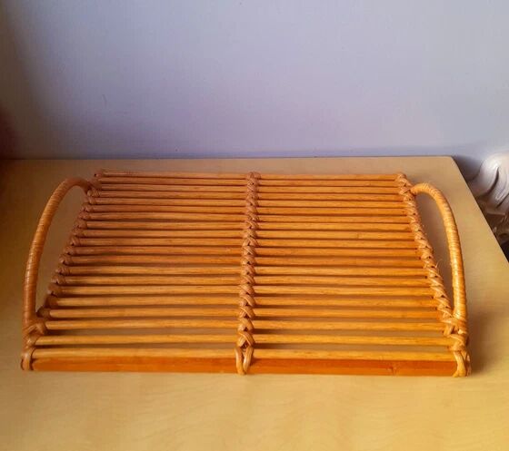Vintage Rattan Tray