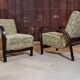 Pair of armchairs Art Deco Karel Koelka and Antonon Krop-ek