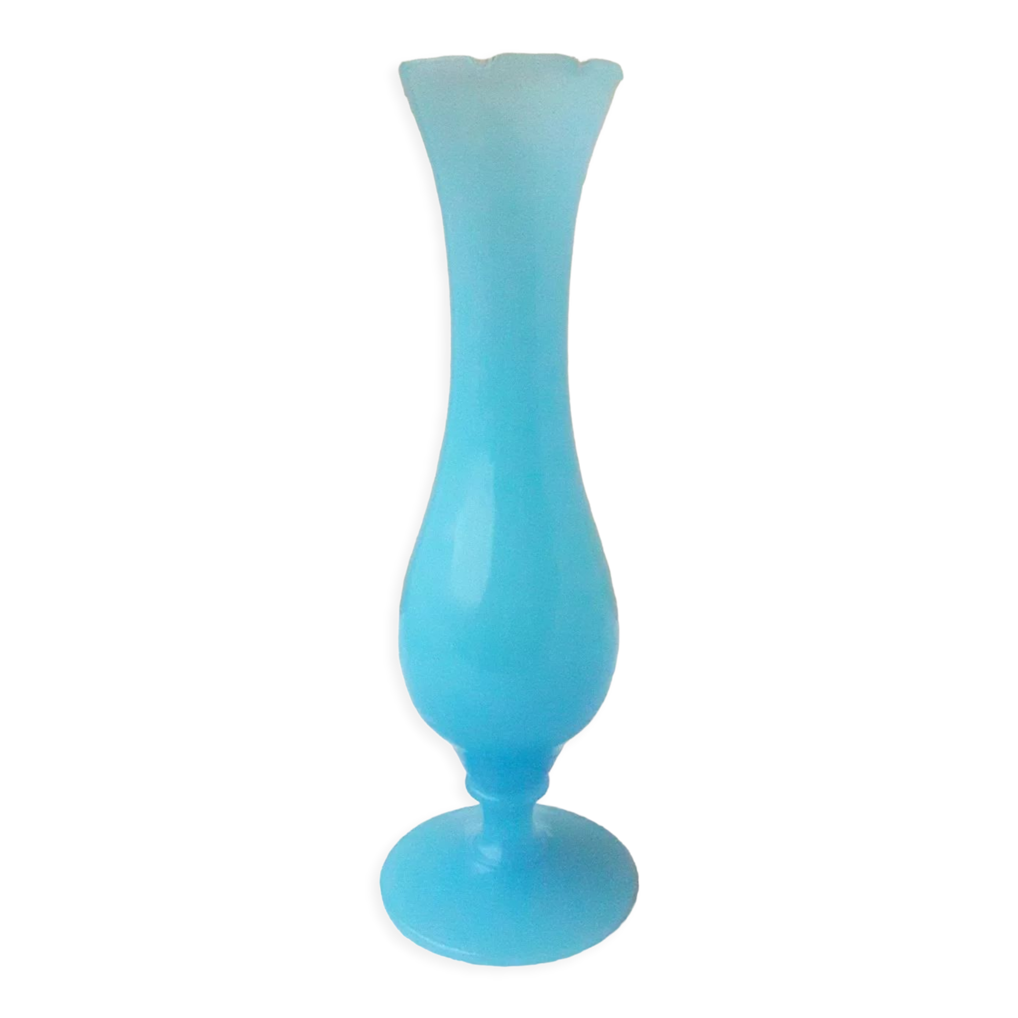 Opaline blue vase