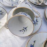 Coffee service - Bernardaud for Limoges - model " Myosotis "