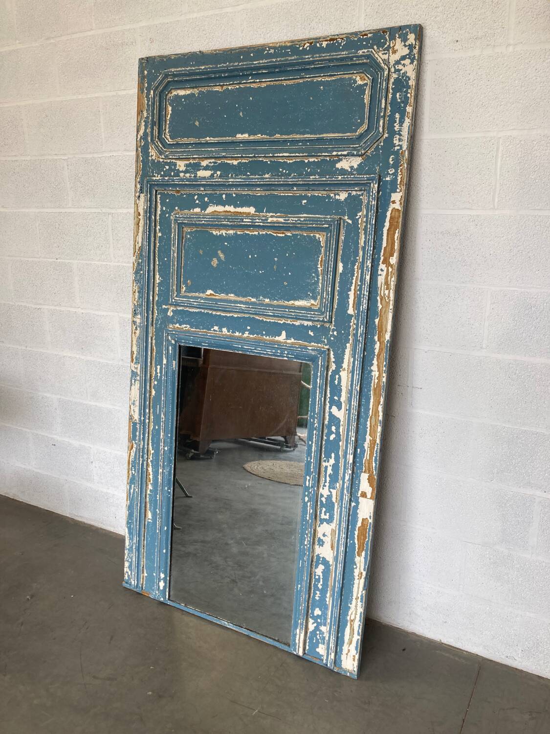 Old fireplace mirror