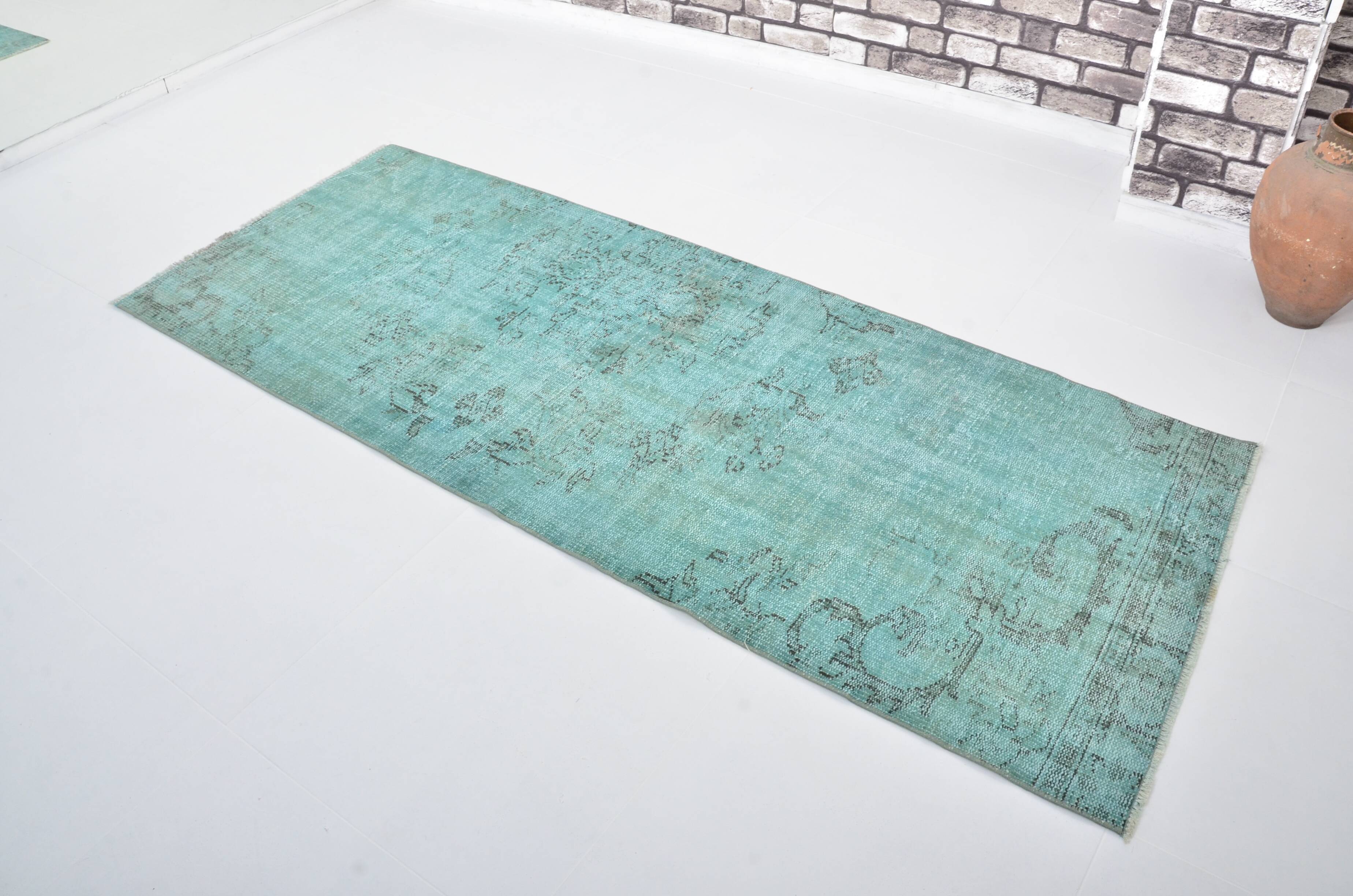 Turqouise Vintage Handknotted Runner sku 3279