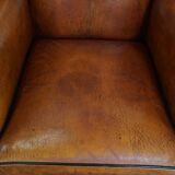 Sheepskin Leather Wingback Chair