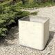Grande jardinière cube Eternit beige