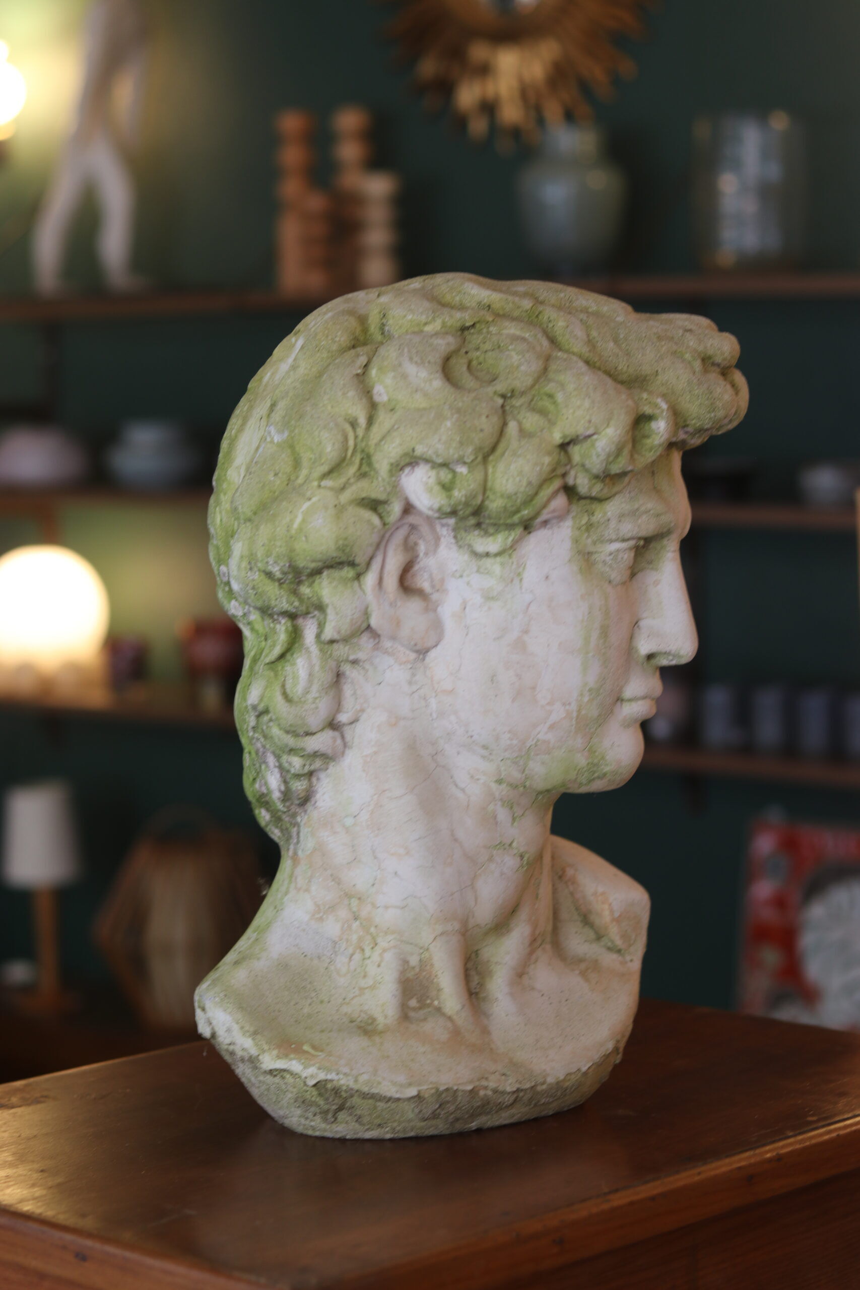 Bust of David in concrete – mid 20th century