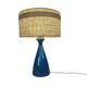 Kastrup Holmegaard - Jacob Bang - table lamp - Denmark - blue - 1960s