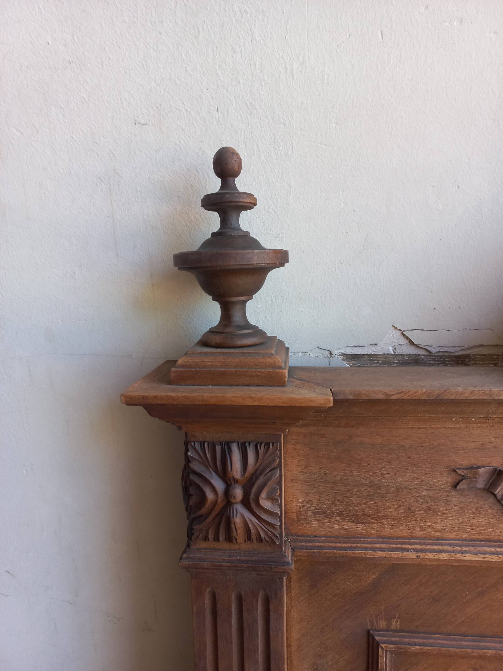 Louis XVI style wooden headboard