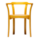 Stackable chairs in curved beech.