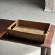 Rectangular woven wicker basket L32 W20 H8 cm