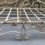 Vintage wrought iron daybed