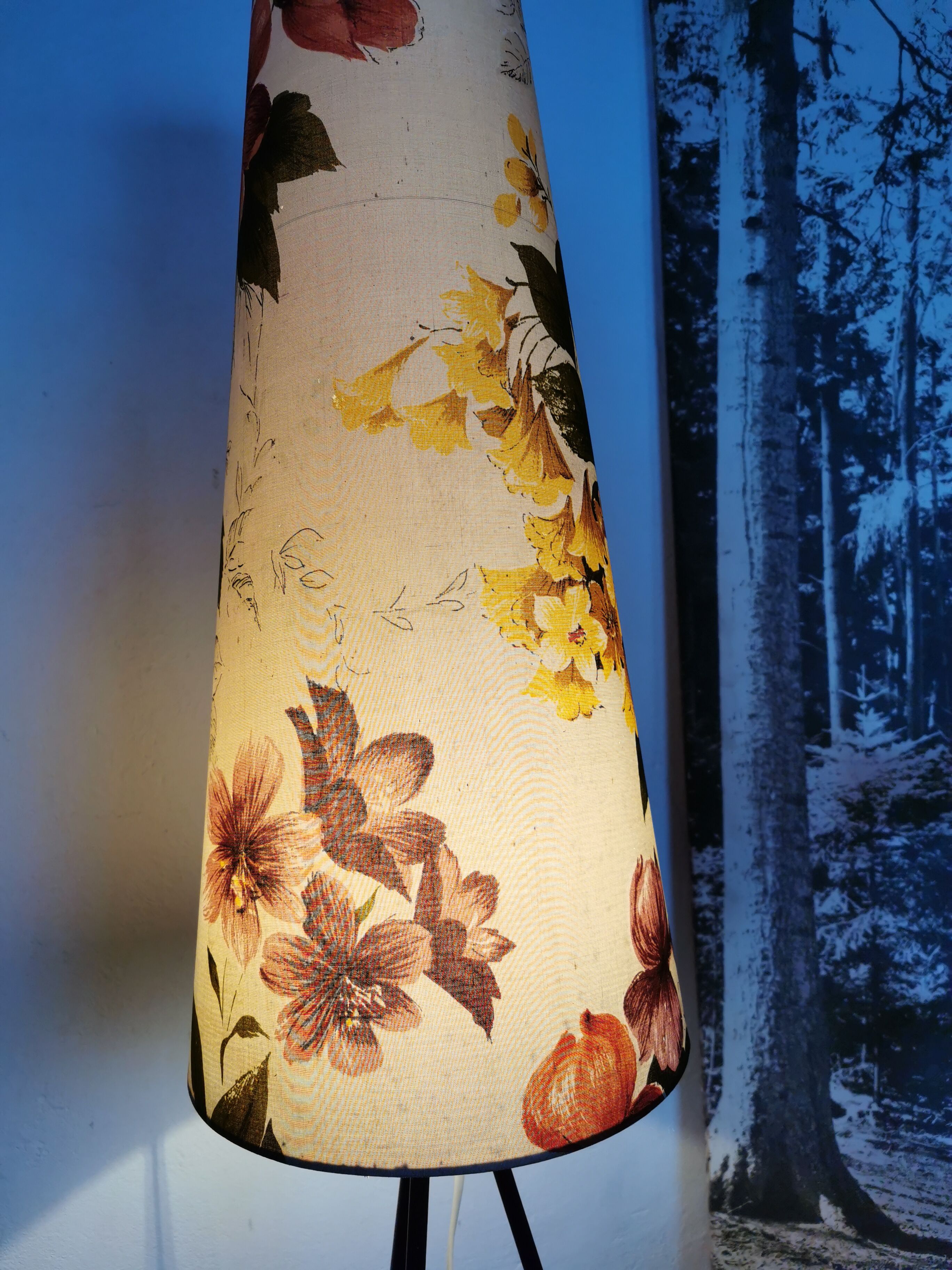 Vintage tripod floor lamp