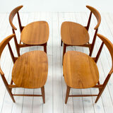 Chaises en teck par Mogens Kold, années 1960