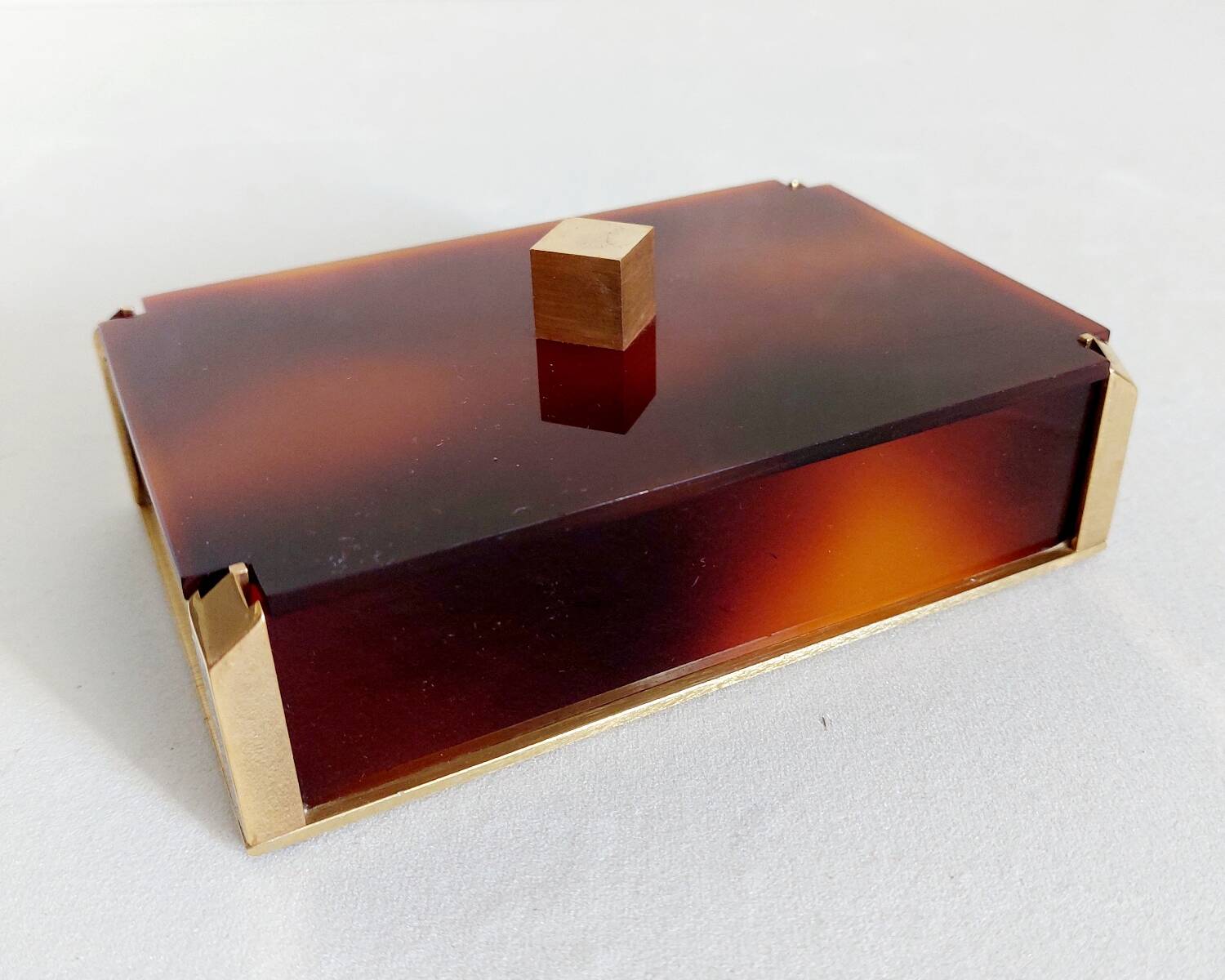 Vintage Lucite Cigarette Box