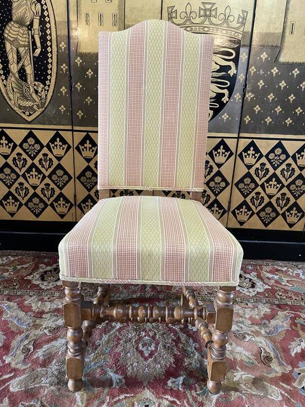 Set of 6 Louis XIII style chairs