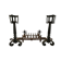 Pair of cast iron andirons for the fireplace
