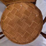 Armchair made from woven chestnut slats, called Le Corbusier