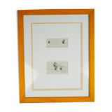 Minimalist composition Winnie the Pooh from book illustrations - E.H. Shepard - XXth