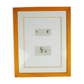 Minimalist composition Winnie the Pooh from book illustrations - E.H. Shepard - XXth