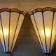 Pair of vintage Tiffany style wall sconces