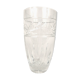 Large carved crystal vase