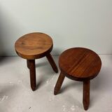 Pair of tripod stools