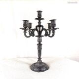 Paire de Candélabres en Bronze - Chandelier Style Louis XVI, 19ème