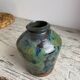 Glazed terracotta vase