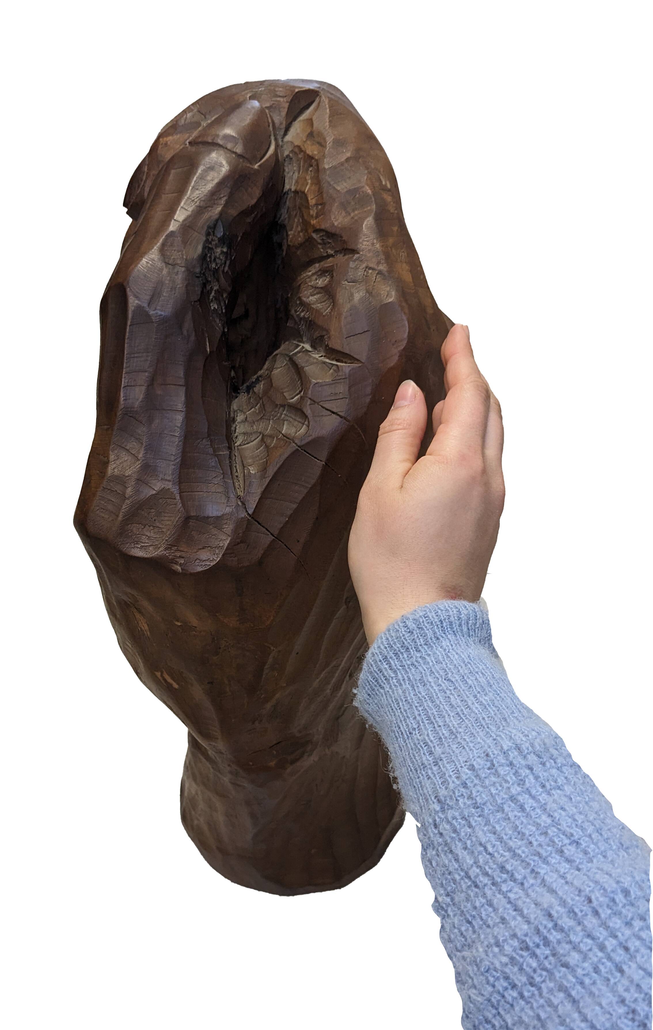 Grande main sculptée - Jean Paul Baurens - Sculpture en bois