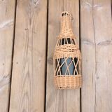 Bottle covered with wicker