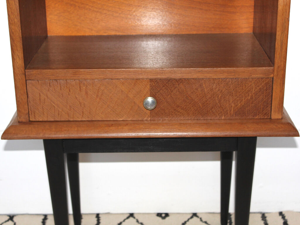 Vintage wooden bedside table