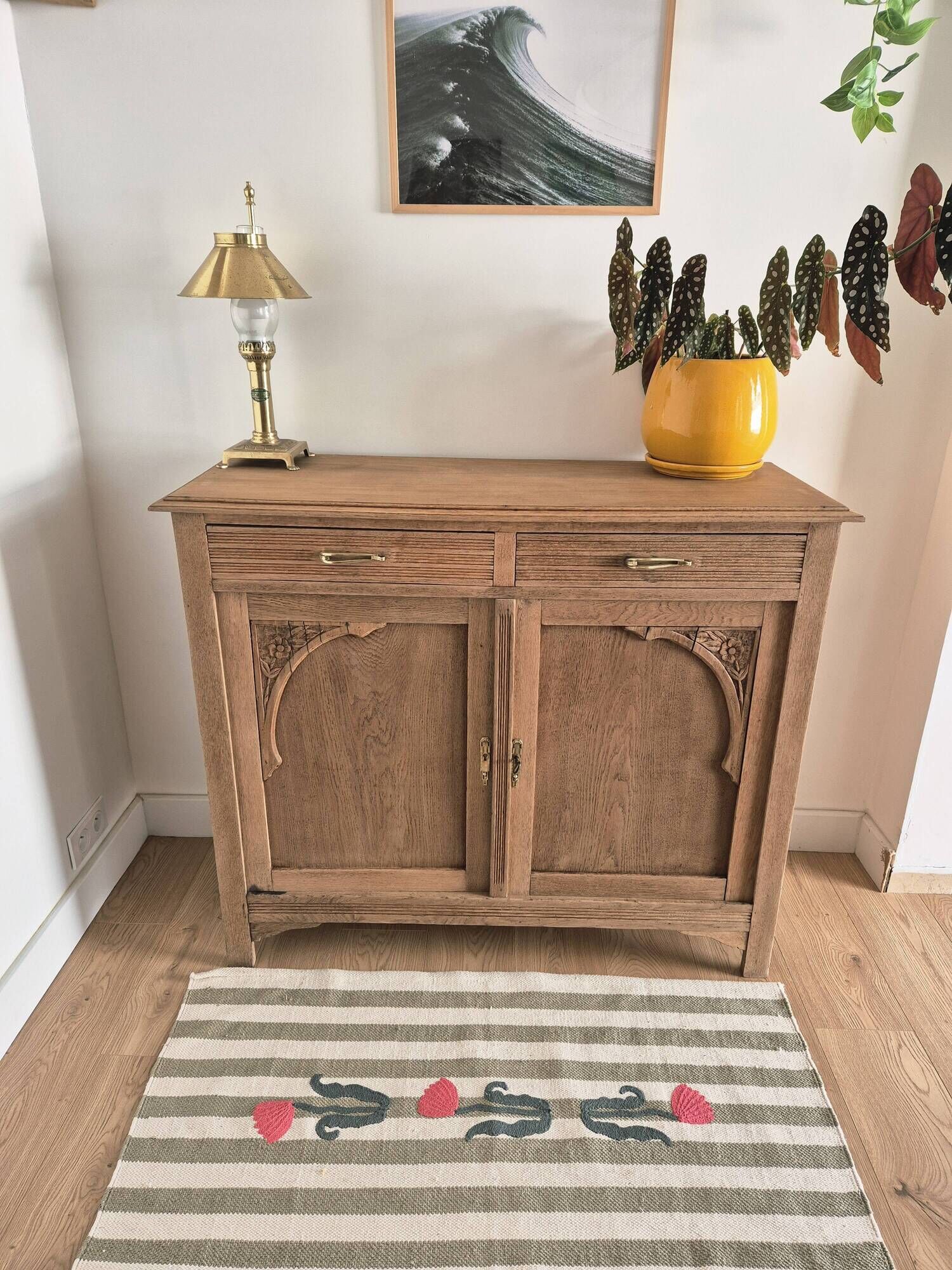 Art Deco oak sideboard