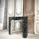 Louis XV style fireplace in green marble, 1900s