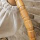 Danish pine floor lamp 1970 vintage