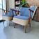 Set of 2 vintage cocktail chairs/armchairs.