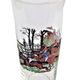 1950s Decorated glass equestrian sports steeplechase horse racing