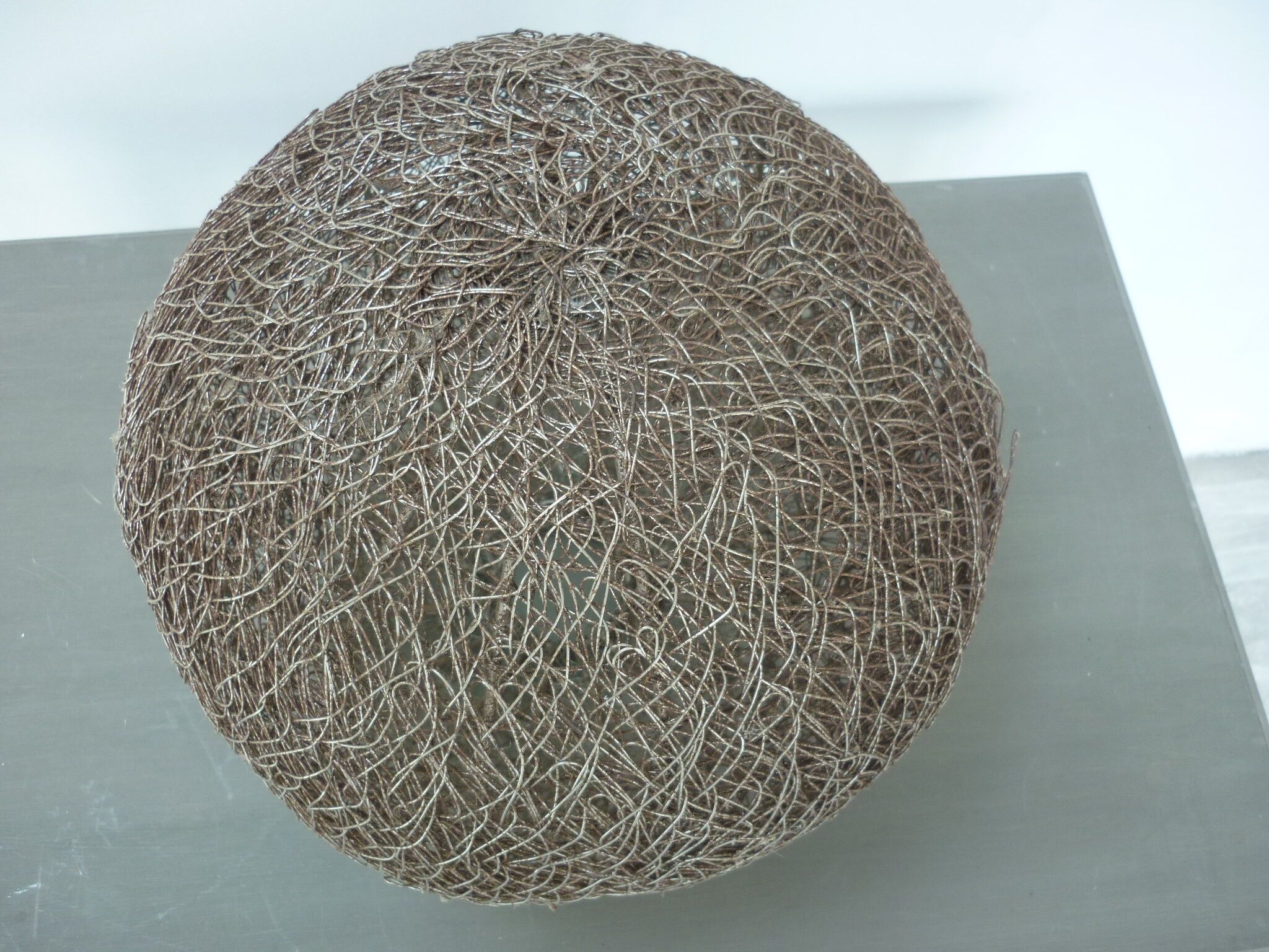 Abat-jour de suspension vintage Ø 27 cm en fil de fer