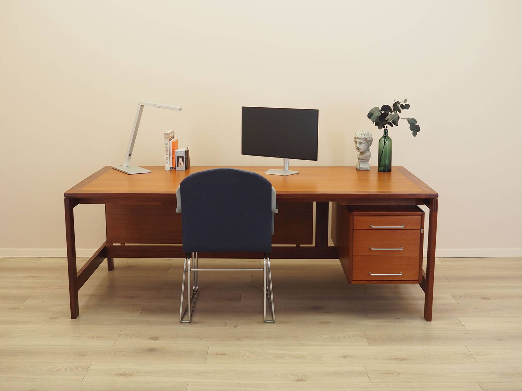 Teak Desk by Jensen & Valeur for Munch, Denmark, 1960s