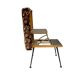 Pouf fleuri vintage / tabouret pliant / petite échelle